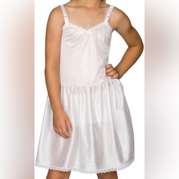 IC COLLECTION Other - IC Collections Little Kid White Silky Smooth Under Dress Slip NWT Size 14